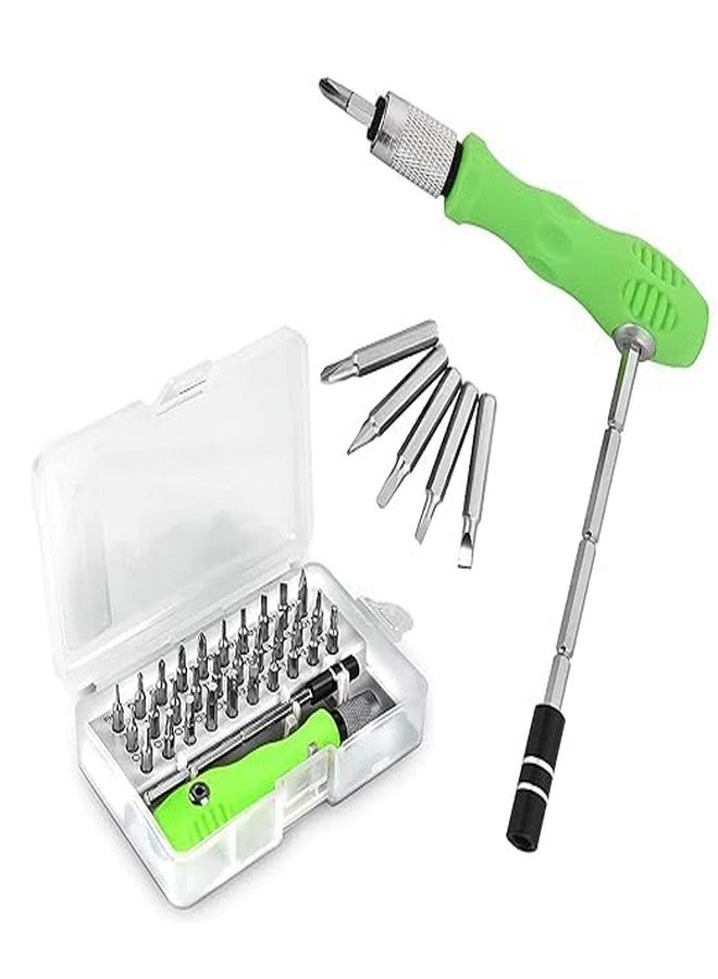 Yuganshu 32 in 1 Interchangeble Multipurpose Mini Screwdriver Set Magnetic Slot Wrench Bits Repair Tools Kit Set Combination Screwdriver Set for Home Appliance,Laptop,Mobile,Computer(Multicolor) - Image 3